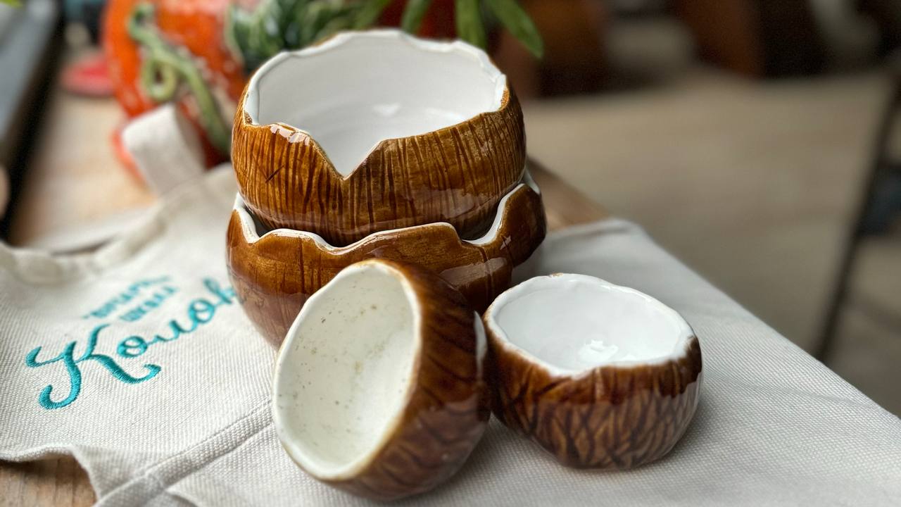 Мисочка кокос + соусник 7+ фото 1